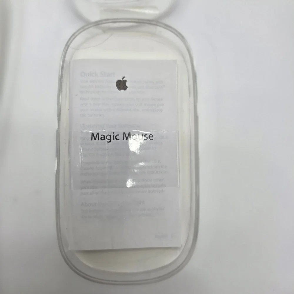 Apple Magic Mouse Wireless Multi-Touch Laser A1296 MB829ZM/A White Silver